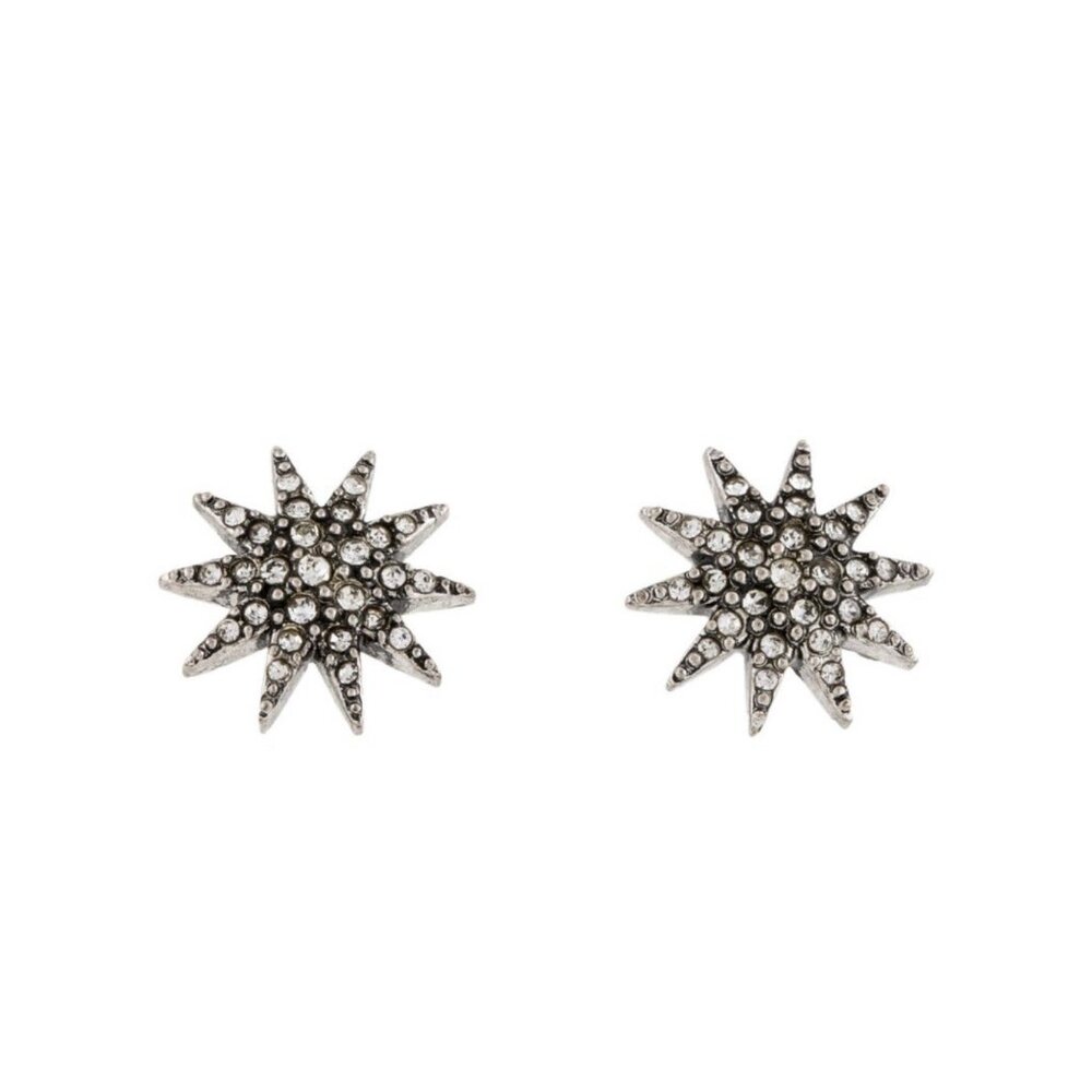 Lulu Frost Crystal Star Stud Earrings - NEW